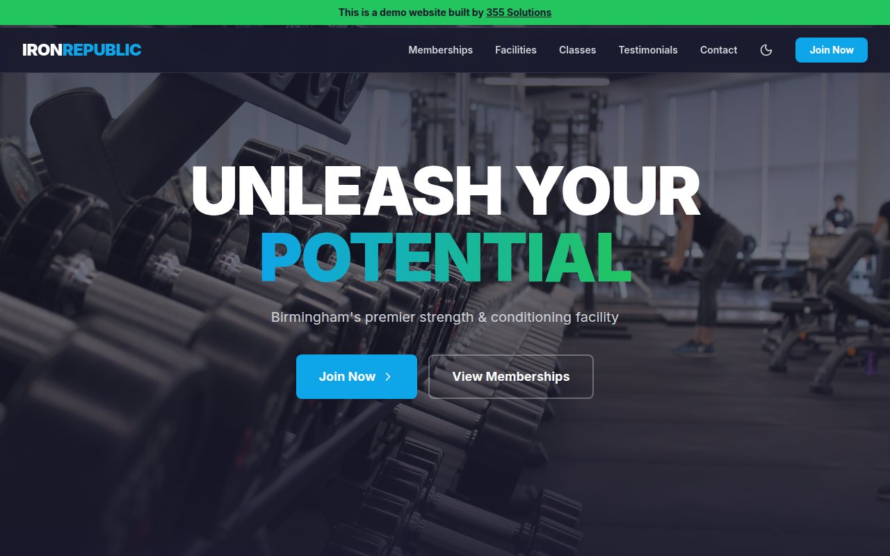 Iron Republic website screenshot